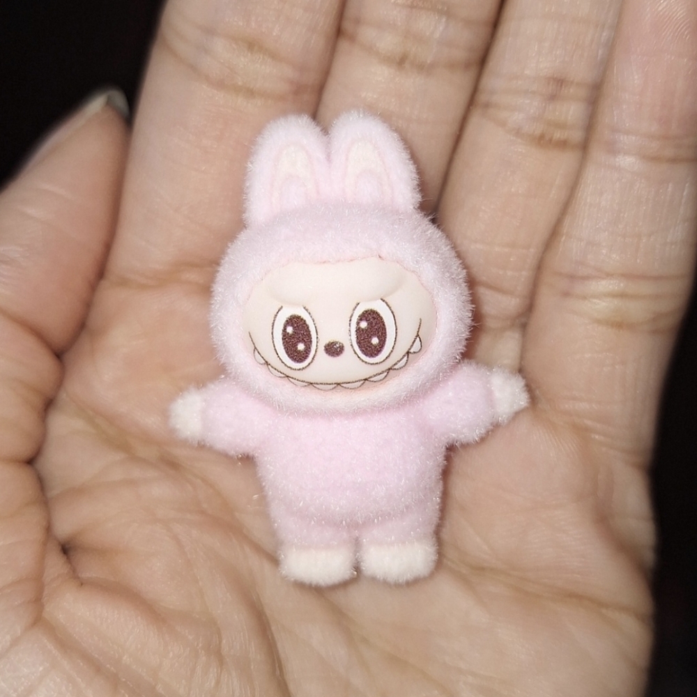 Miniature Plush Velvet Pink Figure Standing (No Offers)